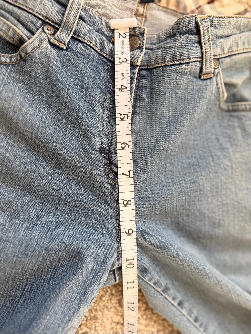 Burberry Light Wash Side-Stripe Jeans – Size 10 - Picture 7 of 8